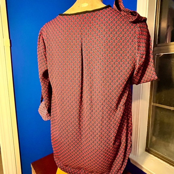 Daniel Rainn Popover Geometric Long-sleeved Blouse Adult Women Size M - Picture 10 of 15